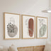 Tablou de canvas Wall art în frame Linento triptyque cu digital print, Multicolor, 33x48 cm
