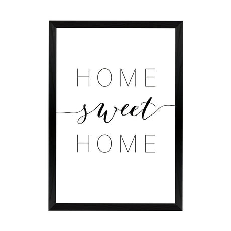 Tablou decorativ cu rama Homel, Lemn, Negru, 33x48 cm