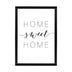 Tablou decorativ cu rama Homel, Lemn, Negru, 33x48 cm