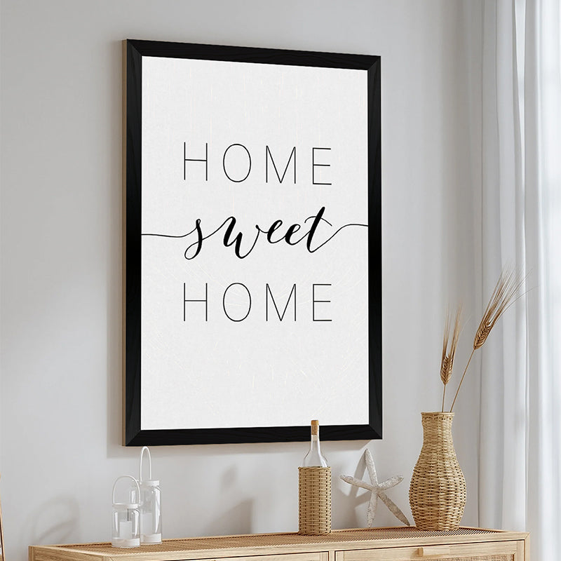 Tablou decorativ cu rama Homel, Lemn, Negru, 33x48 cm, imagine suplimentara