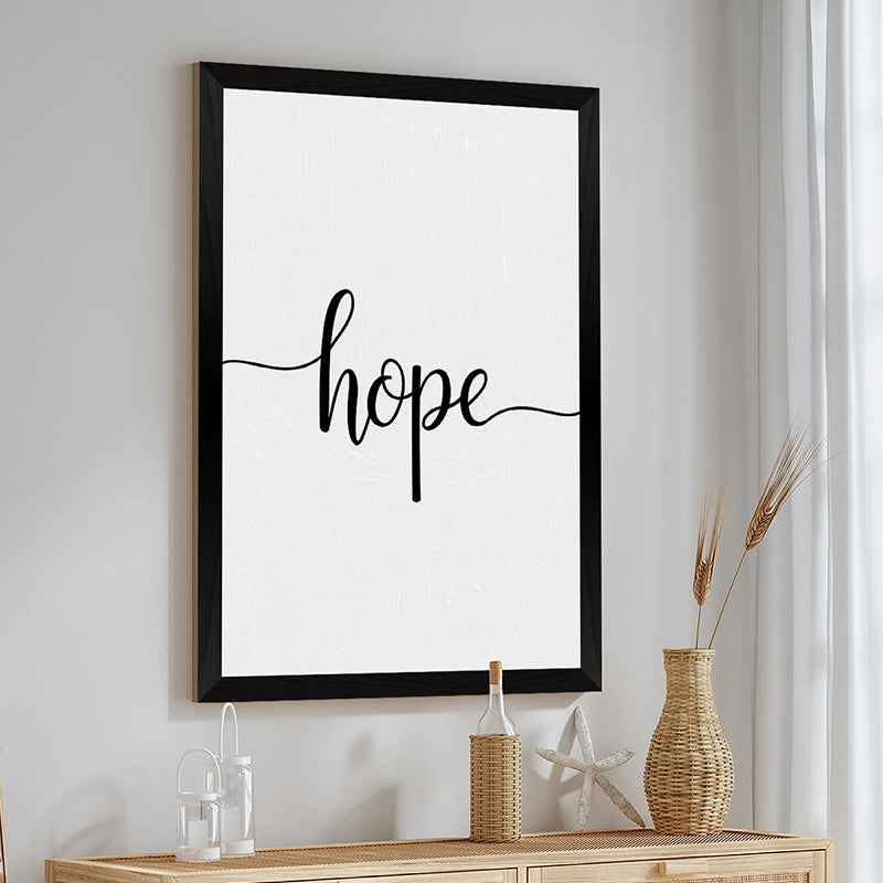 Tablou decorativ Hopy, Lemn, Negru, 33x48 cm, imagine suplimentara