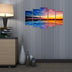 Tablou MDF ( 5 buc ) Australia, Multicolor, 60x110 cm