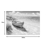Tablou pânza colorat Boato, Pânza, Multicolor, 100x70 cm