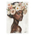 Tablou pe pânza cu model floral Fleri, Multicolor, 70x100 cm