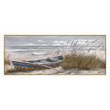 Tablou pe pânza cu rama Barcu, Canvas, Multicolor, 150x60 cm
