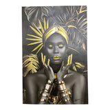 Tablou pe Panza Umone I, Negru, 80x120 cm