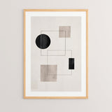 Tablou Squnto, Modern și cadru, Multicolor, 33x48 cm