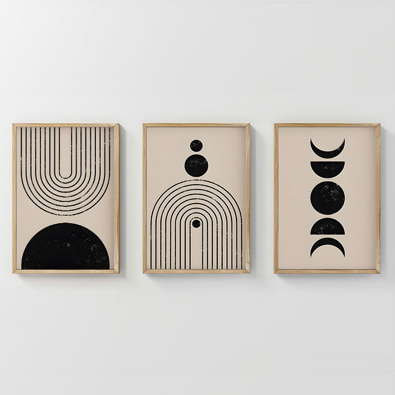 Tablou triptic Aregon, Multicolor, 33x48 cm