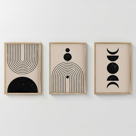 Tablou triptic Aregon, Multicolor, 33x48 cm