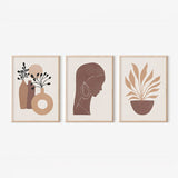 Tablou triptic Bemel, Multicolor, 33x48 cm
