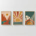 Tablou triptic Bemvy, Lemn, Multicolor, 33x48 cm