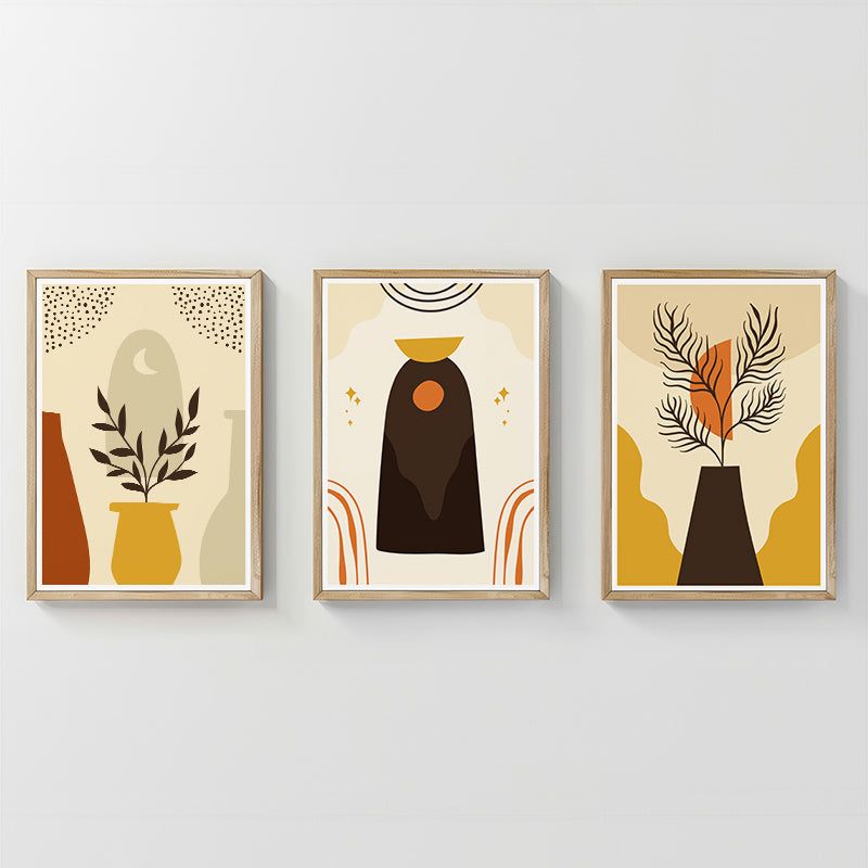 Tablou triptic Caelo, Multicolor, 33x48 cm
