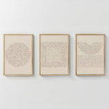 Tablou triptic cu imprimeu digital Fouldy, Multicolor, 33x48 cm