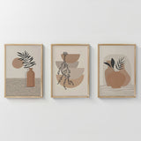 Tablou triptic Derzy, Multicolor, 33x48 cm
