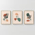 Tablou triptic Elix, Ramă metalică, Multicolor, 33x48 cm
