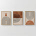 Tablou triptic Herela, Lemn, Multicolor, 33x48 cm