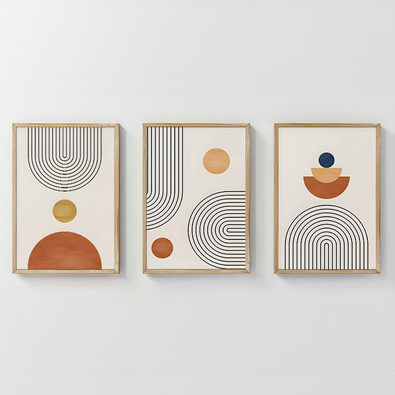 Tablou triptic Lenda, Cadru, Multicolor, 33x48 cm