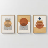 Tablou triptic Mireta, Multicolor, 33x48 cm