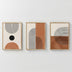 Tablou triptic Ourva I, Cadru, Multicolor, 33x48 cm