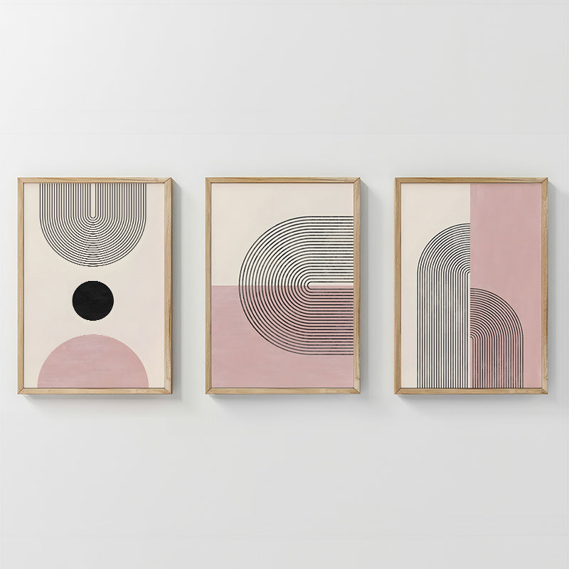 Tablou triptic Ourva, Multicolor, 33x48 cm