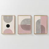Tablou triptic Ourva, Multicolor, 33x48 cm