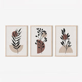 Tablou triptic și ramă Stenfy, Lemn, Multicolor, 33x48 cm