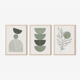 Tablou triptic Zerifa, Cadru, Multicolor, 33x48 cm