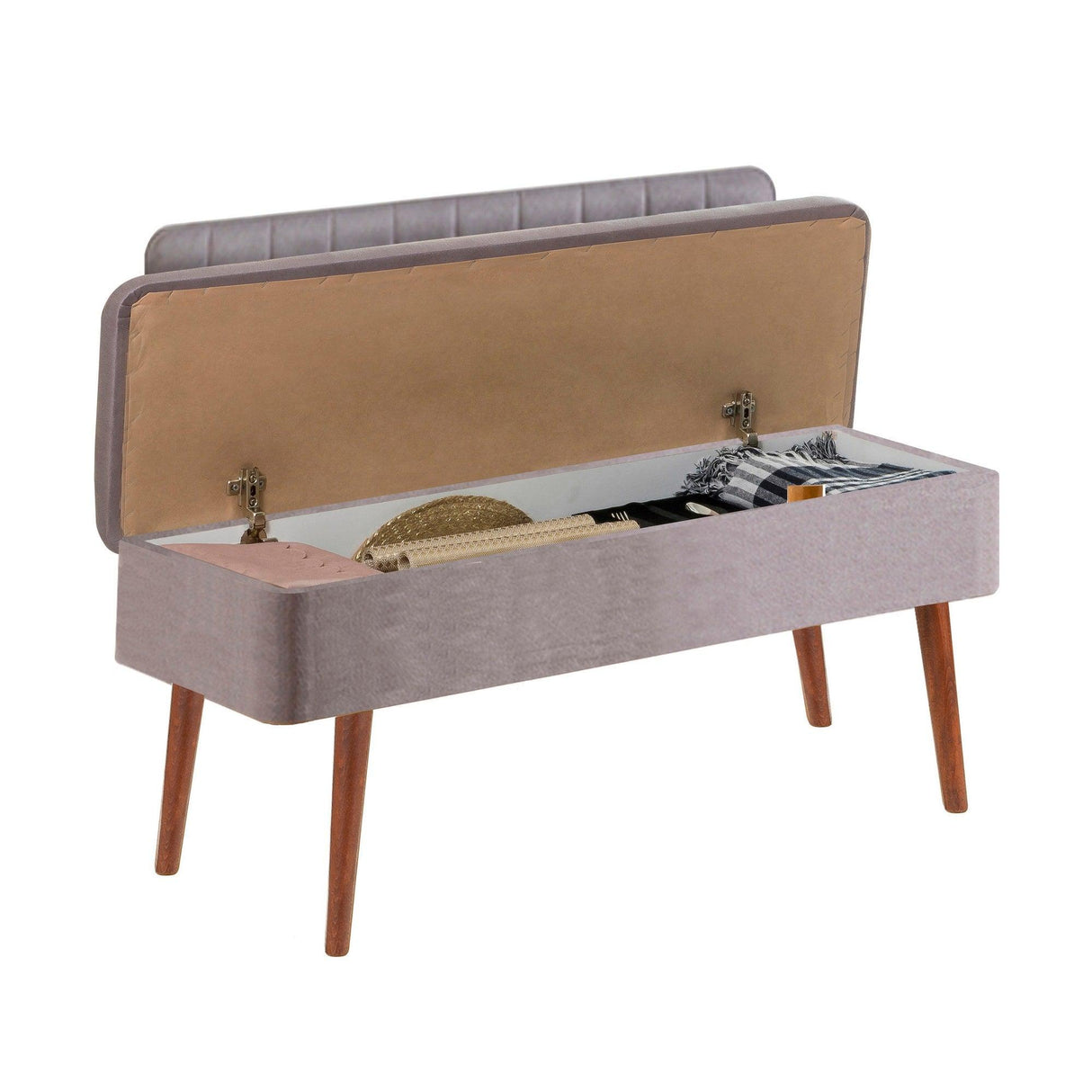 Taburet Banca Bucatarie Bench, 110x40x82.5 cm - Stejar Gri