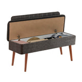 Taburet Banca Bucatarie Bench, 110x40x82.5 cm - Antracit deschis