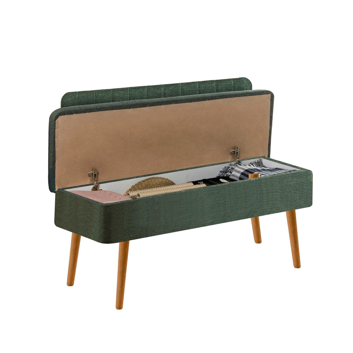Taburet Banca Bucatarie Bench, 110x40x82.5 cm - Verde inchis