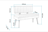Taburet Banca Bucatarie Bench, 110x40x82.5 cm - Taburet Banca Bucatarie Bench, 110x40x82.5 cm