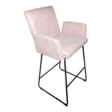 Scaun de bar Essential, stofa si metal, 57x64x107 cm - Scaun de bar Essential, stofa si metal, 57x64x107 cm - 029-000403