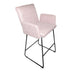 Scaun de bar Essential, stofa si metal, 57x64x107 cm - 029-000403