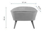 Taburet Chic Raffet, 57x45x45 cm - Mov
