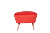 Taburet Chic Raffet, 57x45x45 cm - Rosu