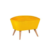 Taburet Chic Raffet, 57x45x45 cm - Galben