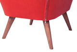 Taburet Chic Raffet, 57x45x45 cm - Rosu