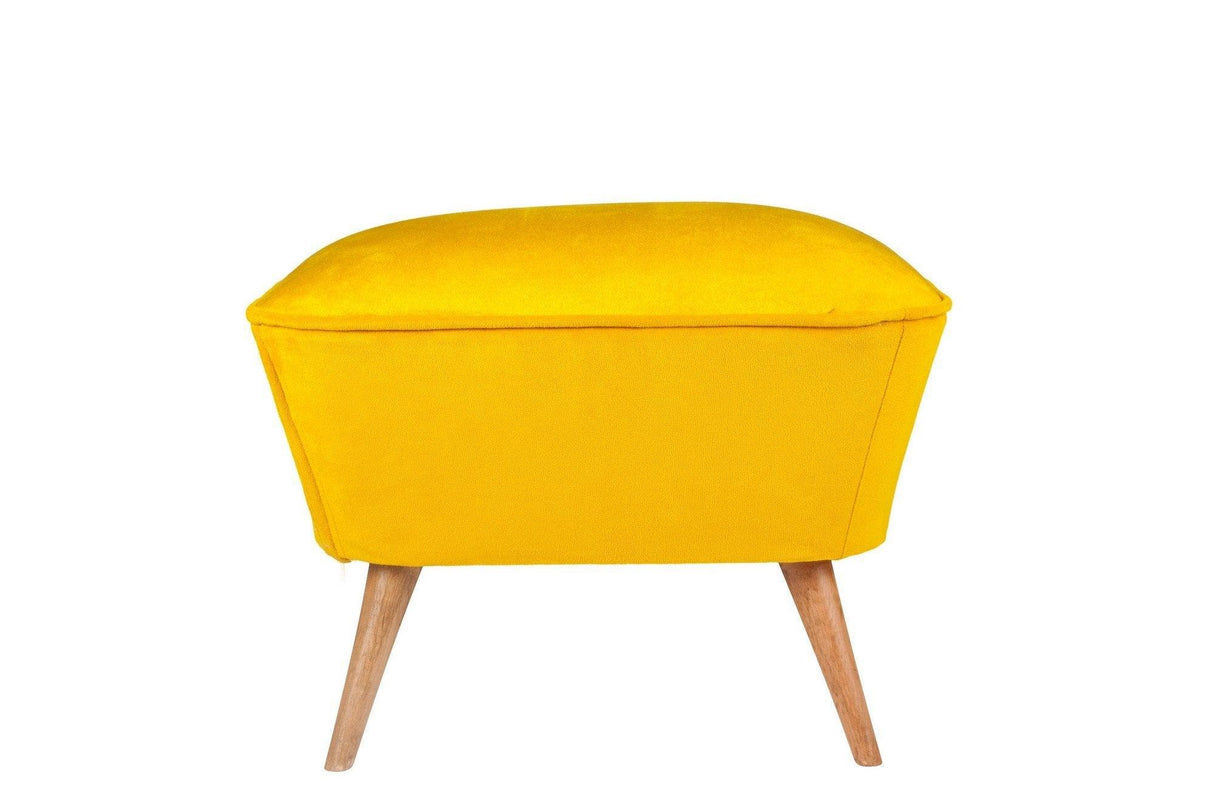 Taburet Chic Raffet, 57x45x45 cm - Galben
