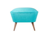 Taburet Chic Raffet, 57x45x45 cm - Turcoaz