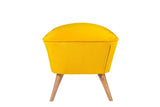 Taburet Chic Raffet, 57x45x45 cm - Galben