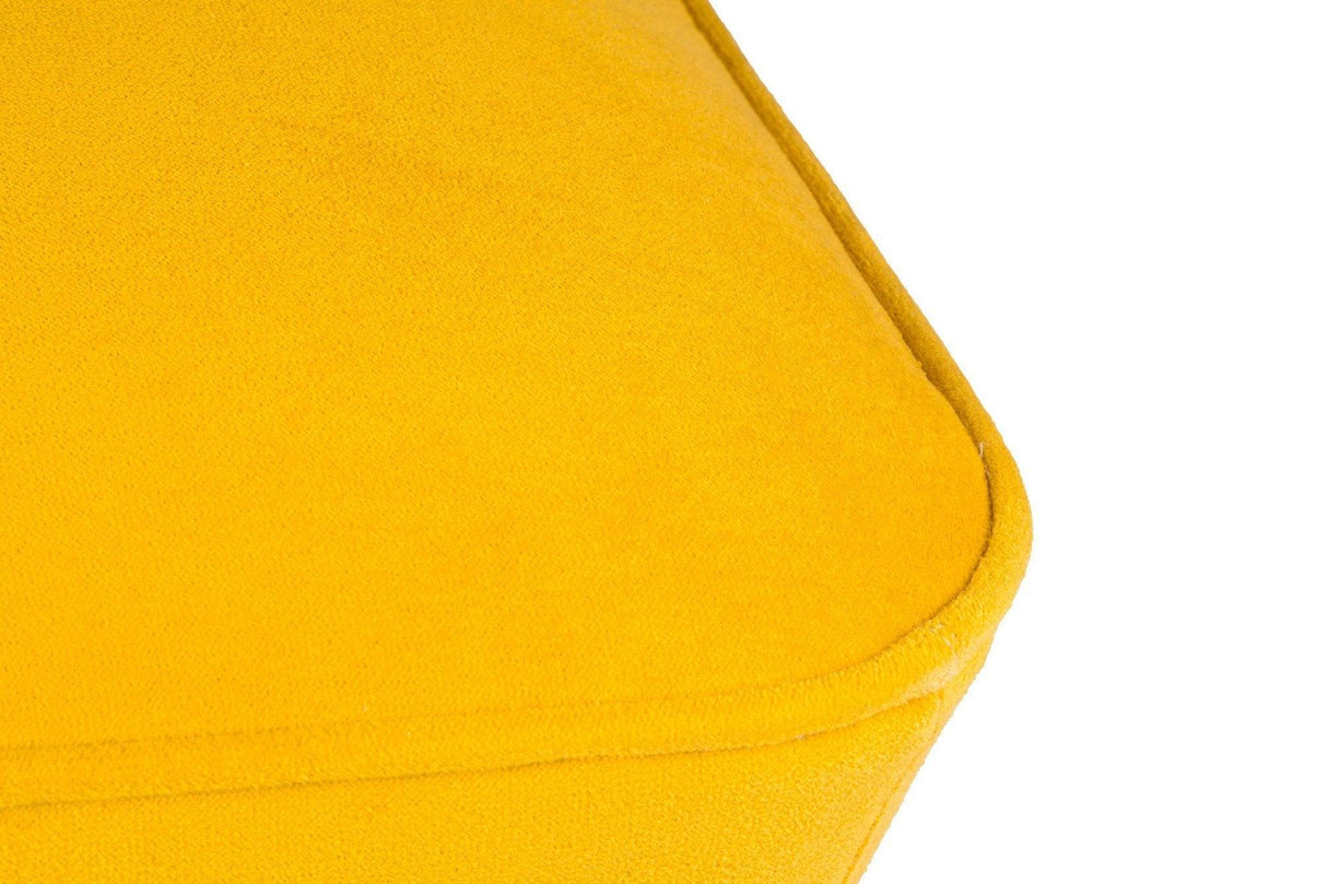 Taburet Chic Raffet, 57x45x45 cm - Galben