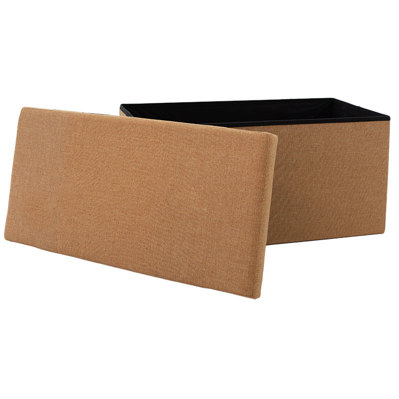 Taburet cu depozitare Greatness, Gri - Bej, 76x38x38 cm - Bej