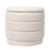 Taburet cu spațiu de depozitare Bettia stofă teddy, Diverse culori, Ø41x39 cm - 257-000044