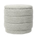 Taburet cu spațiu de depozitare Bettia stofă teddy, Diverse culori, Ø41x39 cm - 257-000046