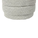 Taburet cu spațiu de depozitare Bettia stofă teddy, Diverse culori, Ø41x39 cm - Mentă