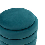 Taburet Dazzle catifea 36x44cm - Verde