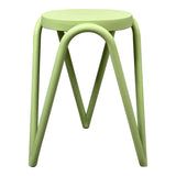 Taburet ergonomic Serzona, Mint, Polipropilena, Verde, 27x45 cm