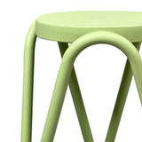 Taburet ergonomic Serzona, Mint, Polipropilena, Verde, 27x45 cm