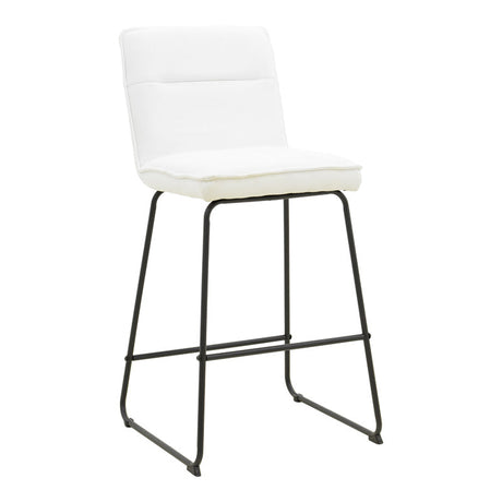 Scaun de bar Essential, stofa si metal, 53x64x107 cm