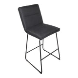 Scaun de bar Essential, stofa si metal, 53x64x107 cm - Scaun de bar Essential, stofa si metal, 53x64x107 cm